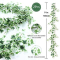 70"Artificial Ivy Green White Border Clearance Fake Plants For Wedding Decora
